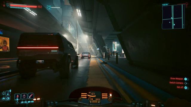 Cyberpunk 2077 Riding a motorcycle (Jackie's Arch) around Night City смотреть онлайн