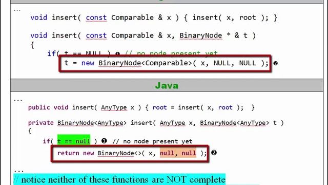 Code for adding Nodes to a BST смотреть онлайн