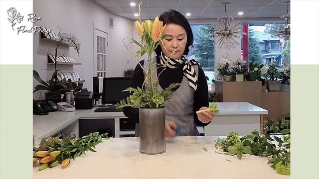 How to make Flower Topiary Tree with Asiatic Lilies and Roses смотреть онлайн