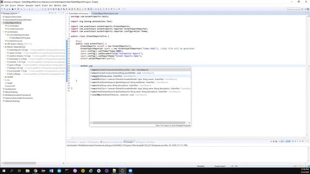 Extent Reports Latest - 5.0.5 - How to create a simple extent report - Part I смотреть онлайн