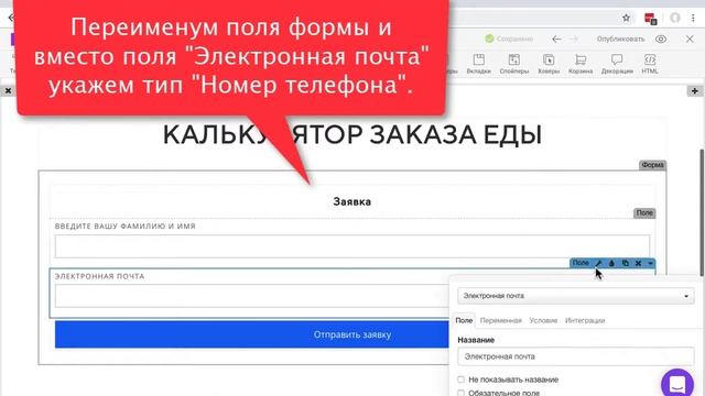 Настраивает текущие поля в форме и добавляем новое смотреть онлайн