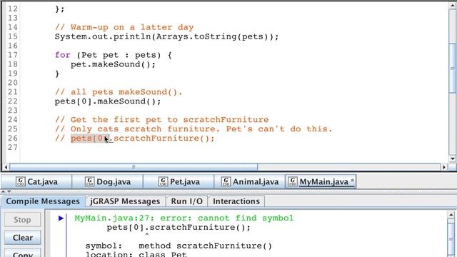 9-4 Casting and Polymorphism смотреть онлайн