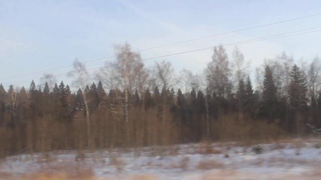 Зимним днем - из деревни Филатово через поселок Беляная Гора едем в Рузу смотреть онлайн