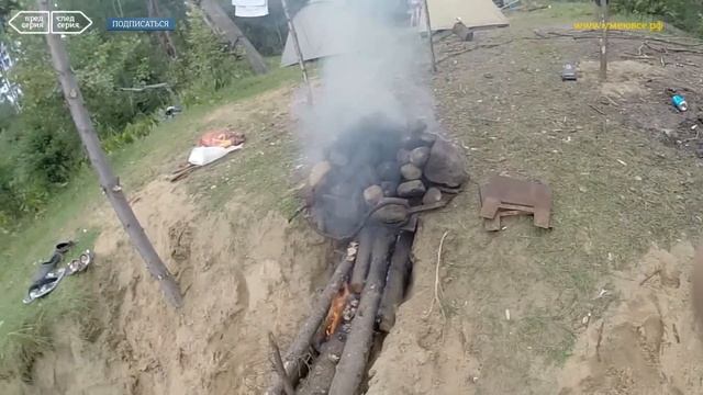 Спартак и Настя - #32 - Как построить баню в походе - Баня на рыбалке - Рыбалка мужиками смотреть онлайн