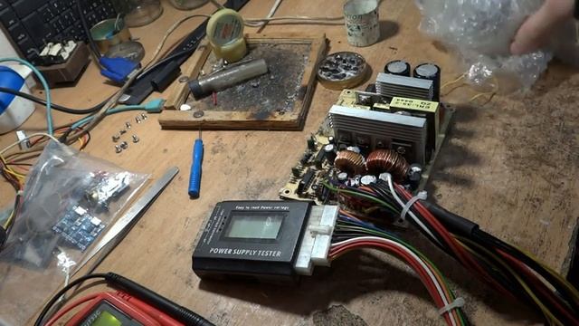 Блок питания COBA 400W (Не выдержал разгона видеокарты и процессора) Ремонт дело опыта. смотреть онлайн
