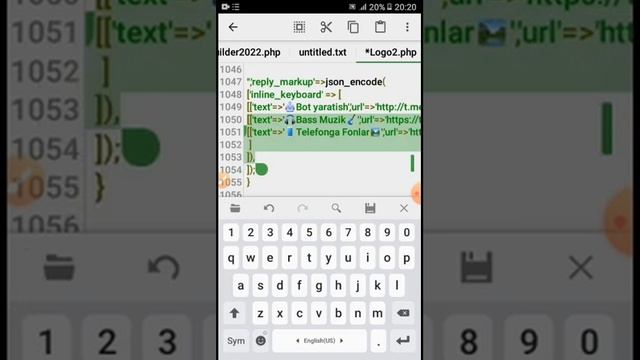 php darslik 4-dars / Botga menu qoshish va ishlatish смотреть онлайн
