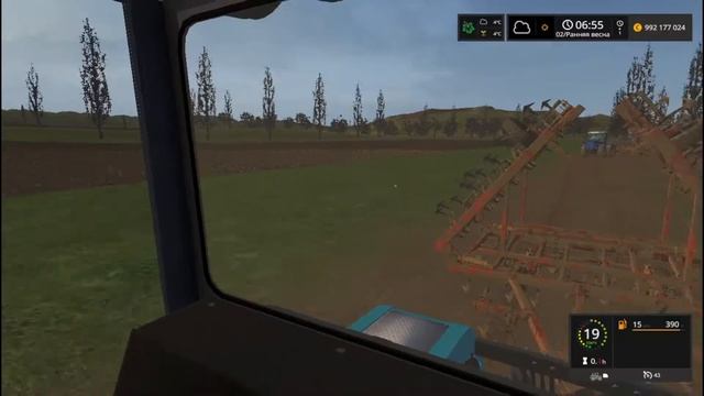 1 Рабочий день 1 Сезон. Культивирование полей на тракторах ХТЗ-17221 и ХТЗ-244К смотреть онлайн