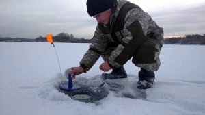 как ставить жерлицы на сильном течении...