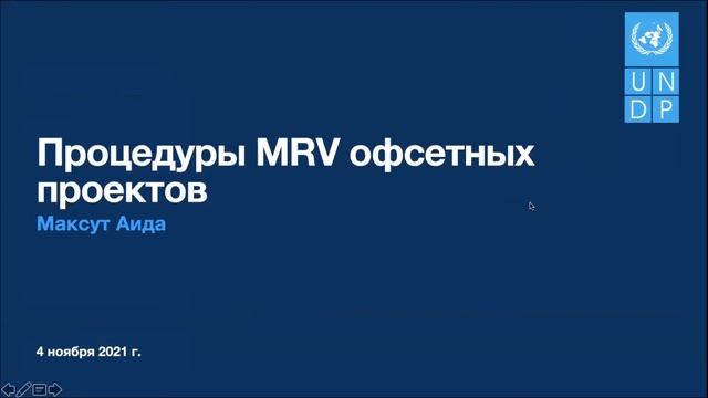 DREI, Семинар 4: Процедуры MRV офсетных проектов и существующие барьеры в системе MRV смотреть онлайн