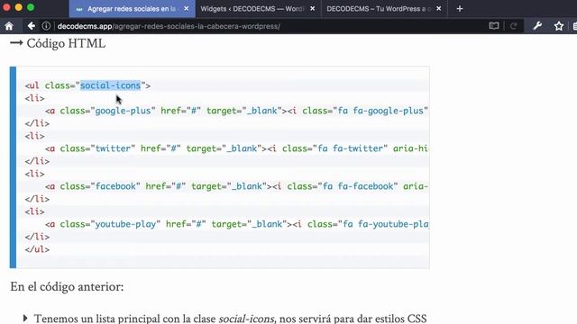 Agregar Redes Sociales en la Cabecera de WordPress смотреть онлайн