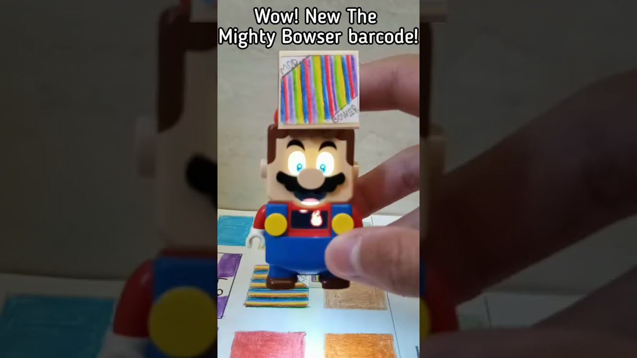 The Mighty Bowser Lego Super Mario barcode! App update. Draw version! Review by Luigi! Video #3 смотреть онлайн