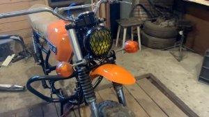 Скремблер из старого советского мотоцикла, восстановление иж планета 5. Часть 2.