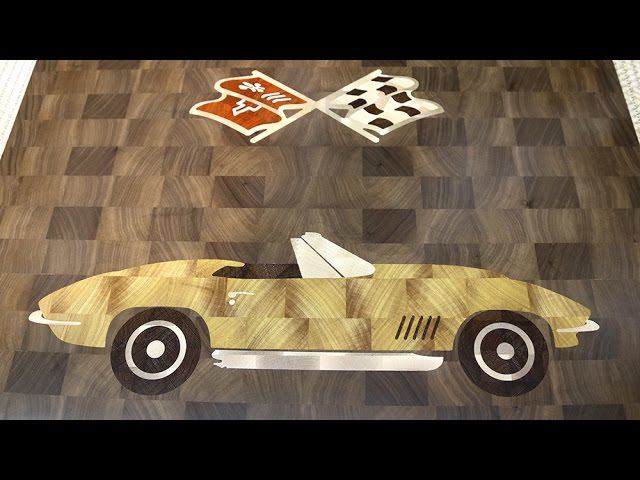 Corvette 1967 end grain decorative board смотреть онлайн