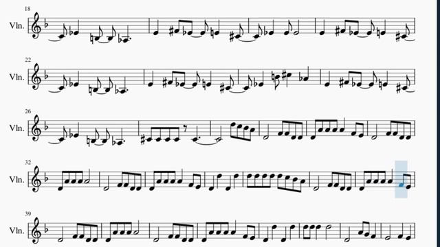 Violin Sheet Music: How to play My War by Shinsei Kamattechan
