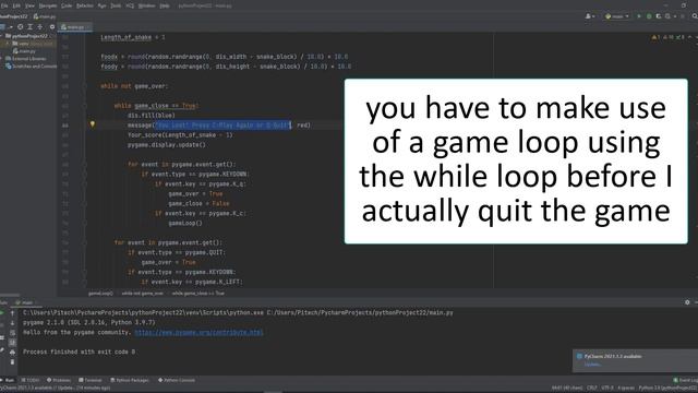 Snake Game in Python | PyGame смотреть онлайн