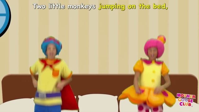Five Little Monkeys - Mother Goose Club Phonics Songs смотреть онлайн