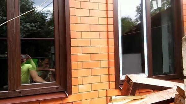 Окна veka softline 70 темный дуб