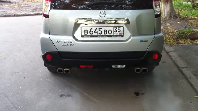 Ниссан Х-Трейл T-31 двойной выхлоп.MOV смотреть онлайн