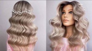 Голливудская волна на утюжок