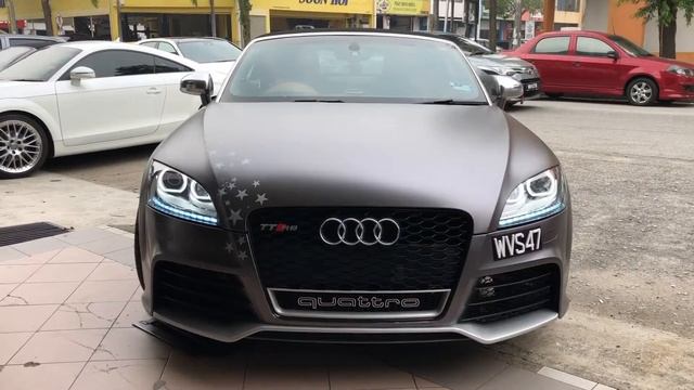 Audi TT Head Lamp Convert U Shape Angel Eyes with LED Daylight from WRC смотреть онлайн