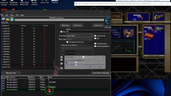 😱😱  Resident Evil Code Veronica X PCSX2   Cheat engine 👌👍