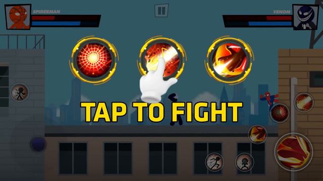 15s Super Stick Fight - Spiderman vs Venom - FK UI - Play Now For Free 1920x1080 смотреть онлайн