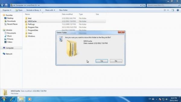 Remove Microsoft Office 2010 manually