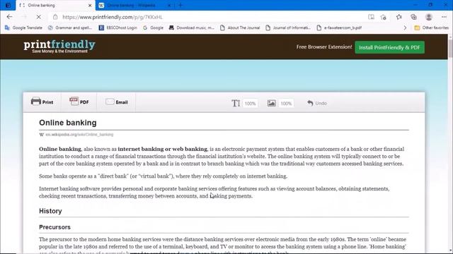 PDF تحويل أي صفحة ويب الى ملف | Convert web page to Pdf file & Print it смотреть онлайн
