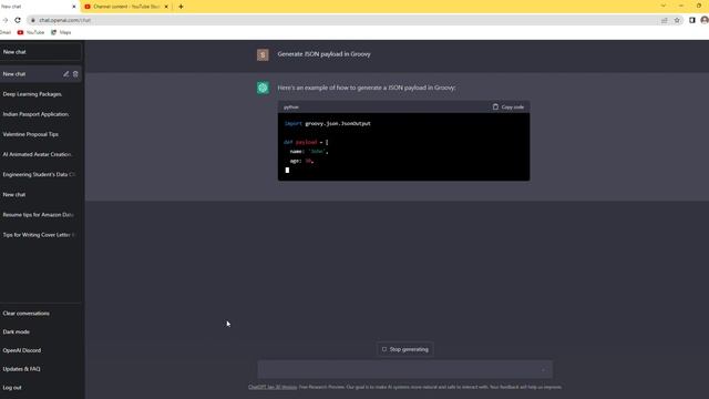 5. Generate JSON payload in Groovy with ChatGPT смотреть онлайн