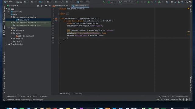WebView Tutorial Kotlin смотреть онлайн