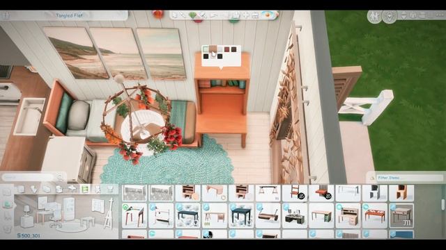 Small beach home? | Sims 4 speed build смотреть онлайн