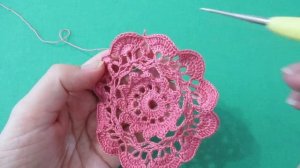 ОБЪЕМНАЯ САЛФЕТКА С ШИШЕЧКАМИ КРЮЧКОМ: МАСТЕР КЛАСС. ЧАСТЬ 1