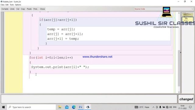 Bubble Sort Program in Java || Sorting in Java || Bubble Sort Algorithm With Java Program смотреть онлайн
