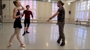 Николай Цискаридзе на репетициях с Анжелиной Воронцовой