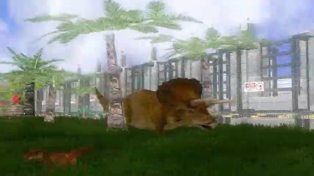 Dinosaur Battles - Velociraptor Vs Triceratops | Jurassic Park : Operation Genesis смотреть онлайн