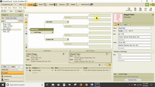 Family Tree Maker 2017: People Workspace Part 1: The Tree View Tab смотреть онлайн