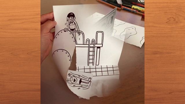 Гениальные и находчивые 3D рисунки от художника HuskMitNavn 2 ч смотреть онлайн