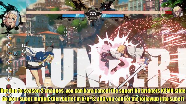 Bridget kickstart my heart slide kara cancel into super - Guilty Gear Strive смотреть онлайн