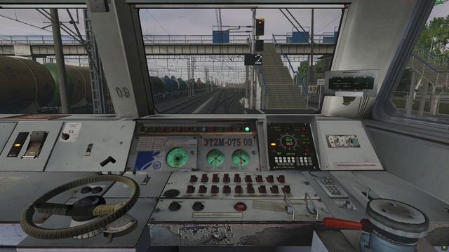 Trainz 2019: ЭТ2М-075, поезд №6123 Малукса – Обухово