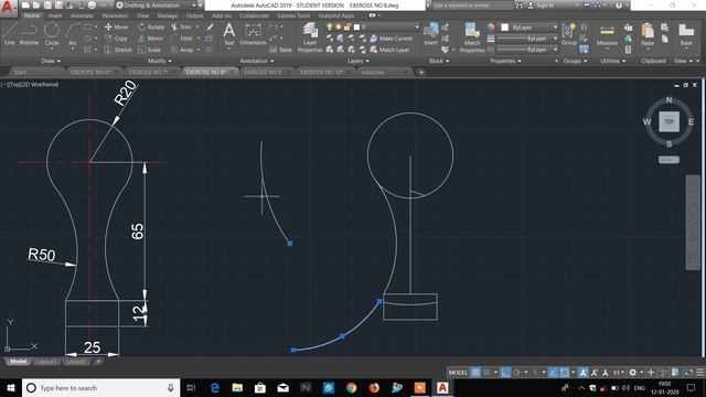 #software_lecture AUTOCAD TUTORIAL || EXERCISE 6 TO 10 || смотреть онлайн
