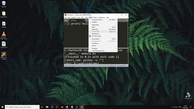 sublime_text can't find '__main__' module in '' смотреть онлайн