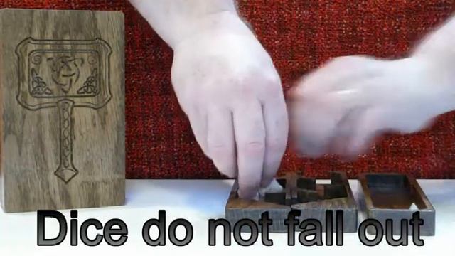Compact Dice Tower / Dice Tray / Dice Box in solid oak смотреть онлайн