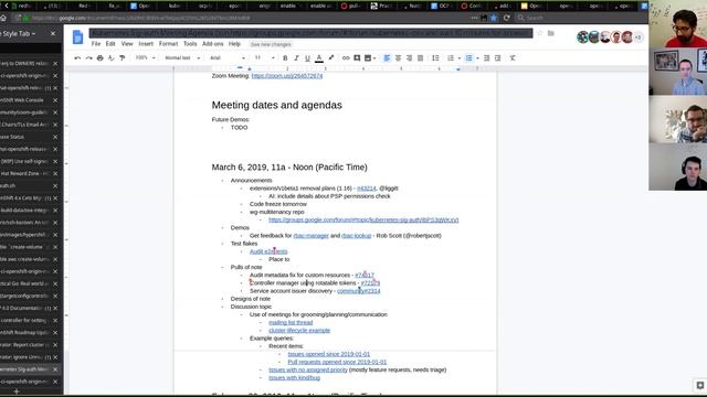 Kubernetes SIG Auth 20190306 смотреть онлайн
