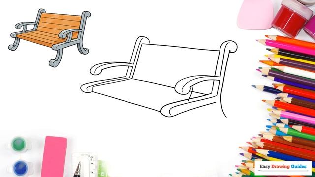 How to Draw a Bench in a Few Easy Steps: Drawing Tutorial for Beginner Artists смотреть онлайн