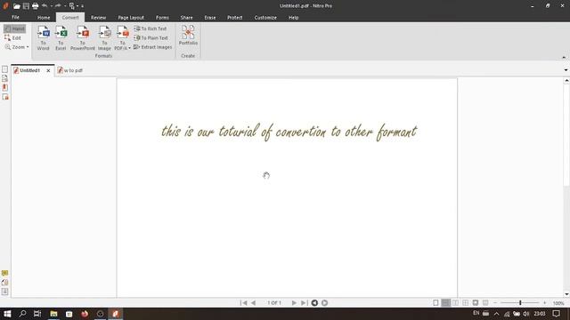 Tutorial 2 | Convert pdf to Word, exel, rtf, txt, img | Use of Nitro Pro смотреть онлайн