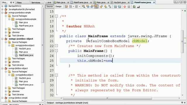 17 Swing JComboBox Object смотреть онлайн