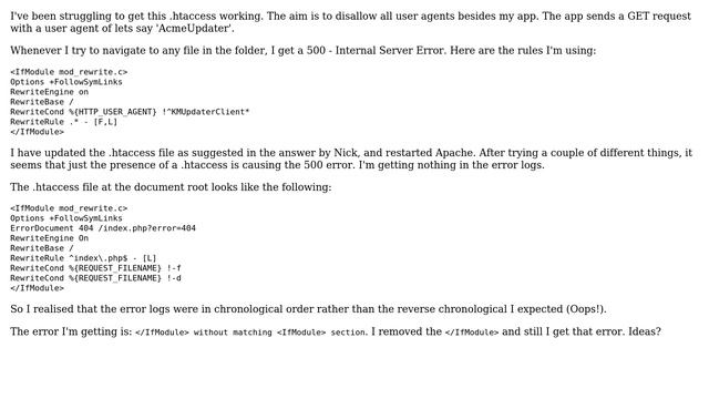 Disallow all user agents except one using .htaccess? смотреть онлайн