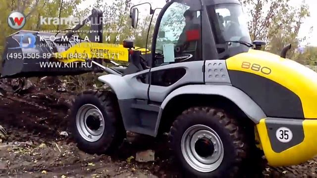 Мощный, красивый и эффективный погрузчик KRAMER 880 самый большой погрузчик компании KRAMER смотреть онлайн