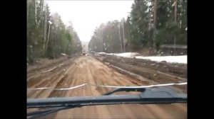 дорога Киров --Глазов  весна 2019г