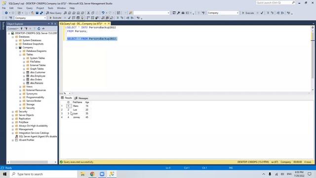 SQL SELECT INTO Statement Chapter 021 смотреть онлайн